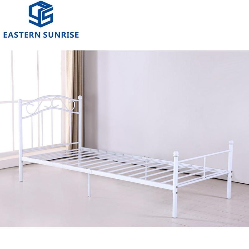 Hot Sale Economical Metal School Military Worker Steel Single Bed