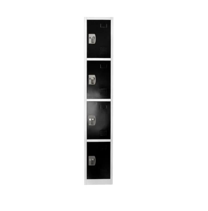 Wholesale 4 Tier Metal Lockers Steel Vertical Locker Clothes Shoes Storage Cabinets