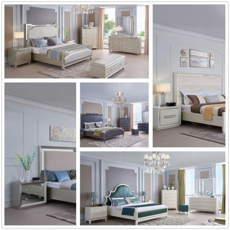 Bedroom Furniture Sets Including Bed/Beside Table/Wardrobe