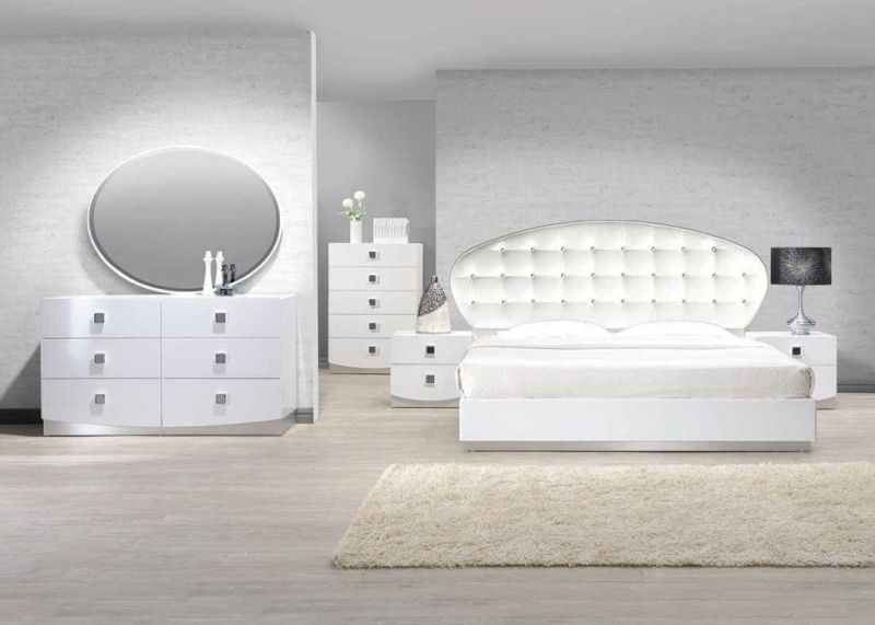 Nova High End Storage Wood Nightstand Bedside Table Bedroom Furniture