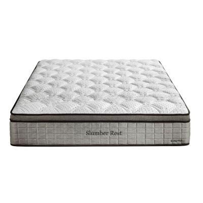 Wholesale High Quality Hotel Luxury Top Queen King Size Sleep Well Sponge Spring Bed Foam Mattress for Sale Eb15-05