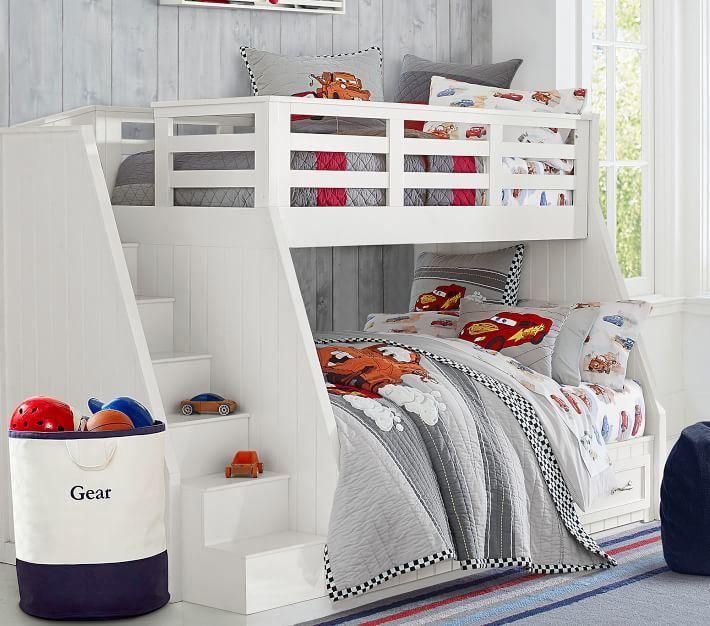 Twin-Over-Full Stair Loft Bed