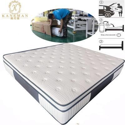 Classic Euro Top Cheap Price Pocket Spring Mattress Roll in a Box
