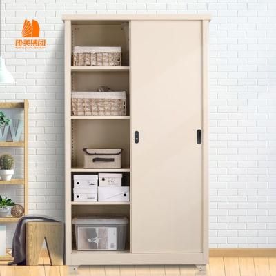 Household, Waterproof, Rain Proof Storage Cabinets with Adjustable Partitions, Metal Wardrobe.