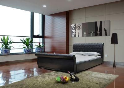 Huayang Luxury Upholstered Leather Bed Hotel Bedroom Sets Queen King Size Bed Room Furniture Modern Home Wood Frame Bed Bedroom Bed
