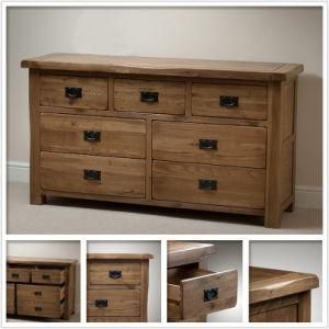 Solid Oak 3+4 Drawer Chest