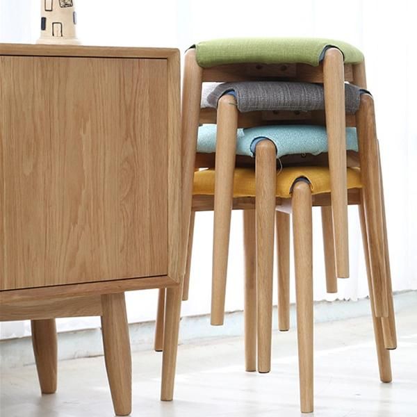 Nordic Solid Wood Dining Stool Household Dressing Stool