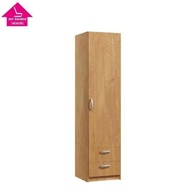Single Door Free Standing Bedroom Side Wardrobe Cabinet