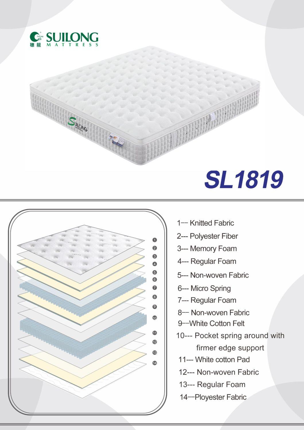 Good Sleep Mattress Hybride Mattress Bedroom Furniture Spring Mattress