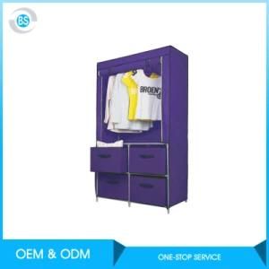 Home Furniture Simple Folding Bedroom Fabric Wardrobe, Cloth Closet