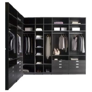 Wooden Melamine Pantry Wardrobe Commercial Customization Walk-in Closet for Projects
