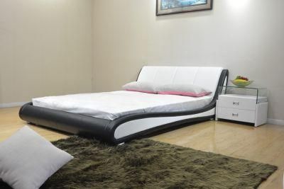 Huayang Hot Selling Modern Home Genuine Leather King Size Wall Bed King Bed Made in China King Bed