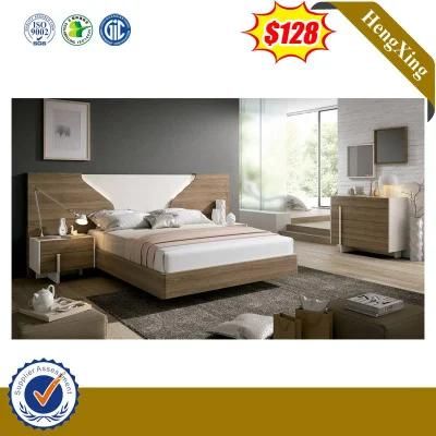 Chinese Luxury Hotel Bed Living Room Furniture Small Bedroom Wooden Bed