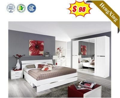 Italian Style Wooden White King Foshan Modern Luxury Bedroom Furniture Set