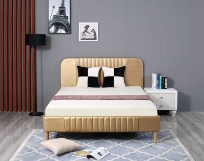 Huayang Wholesale Simple Design Fabric Upholstered Bed Modern Beds for Home Use Fabric Bed