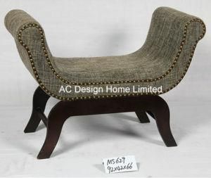 Morden Fabric/Wooden U Shape Long Bench Seat