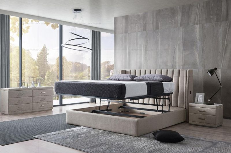 High Quality Home Furniture Bedroom Furniture King Size Bed Gc1807