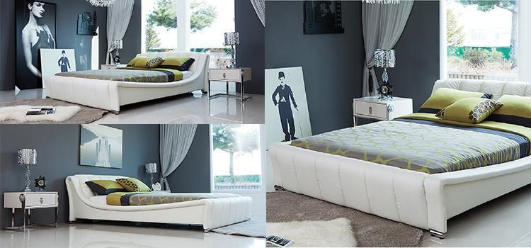 Hot Sale Classics Home Furniture Wall Bed Leather Bed King Size Bed Gc1615