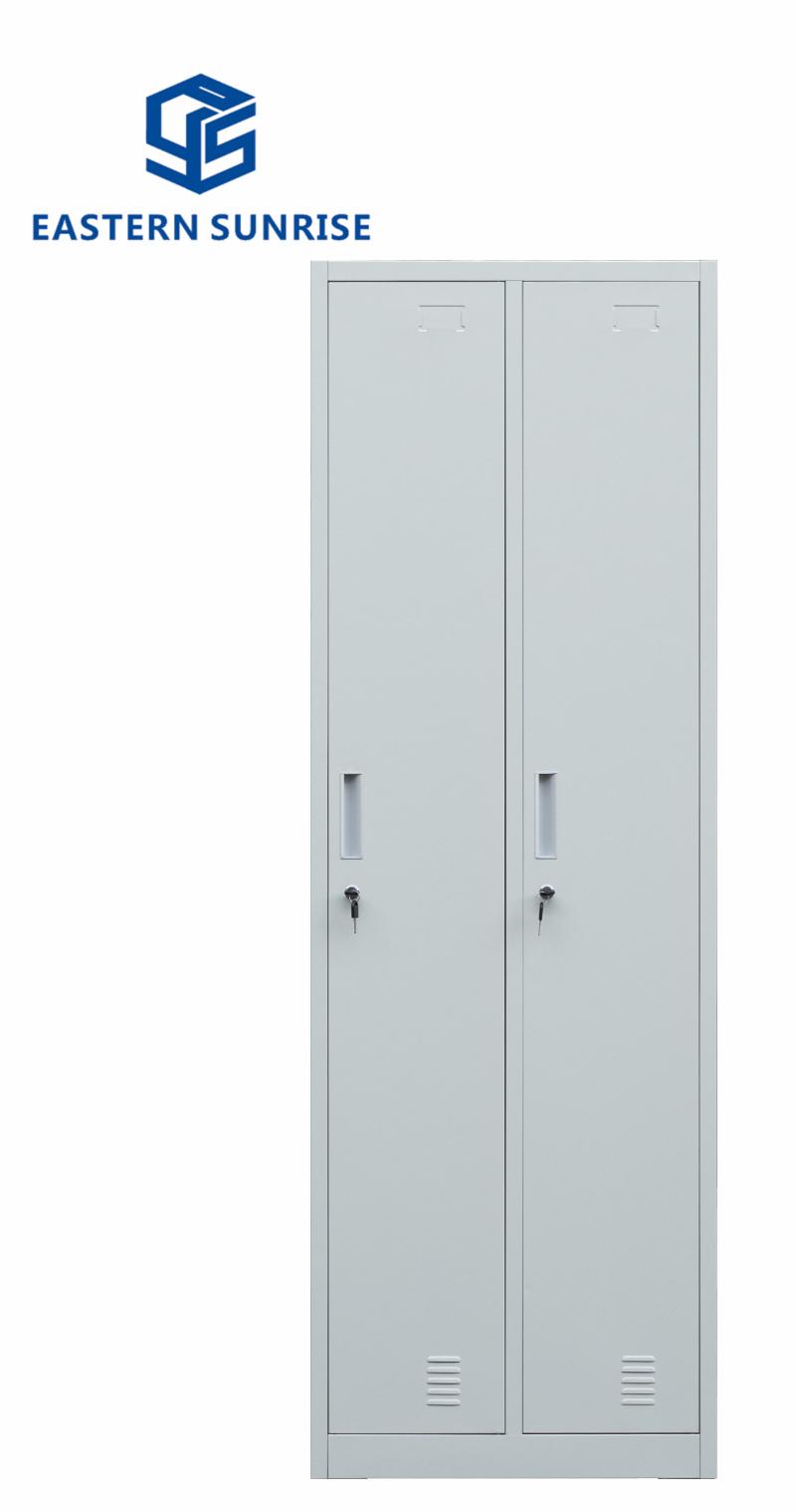 Metal Wardrobe with 2 Doors for Office/Gym/School