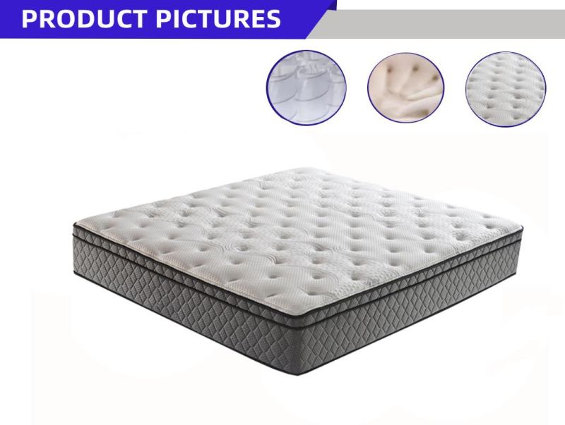 Modern Bedroom/Hotel/Home Furniture Soft Latex-Memory-Foam Fabric Pocket-Coil-Spring Mattress