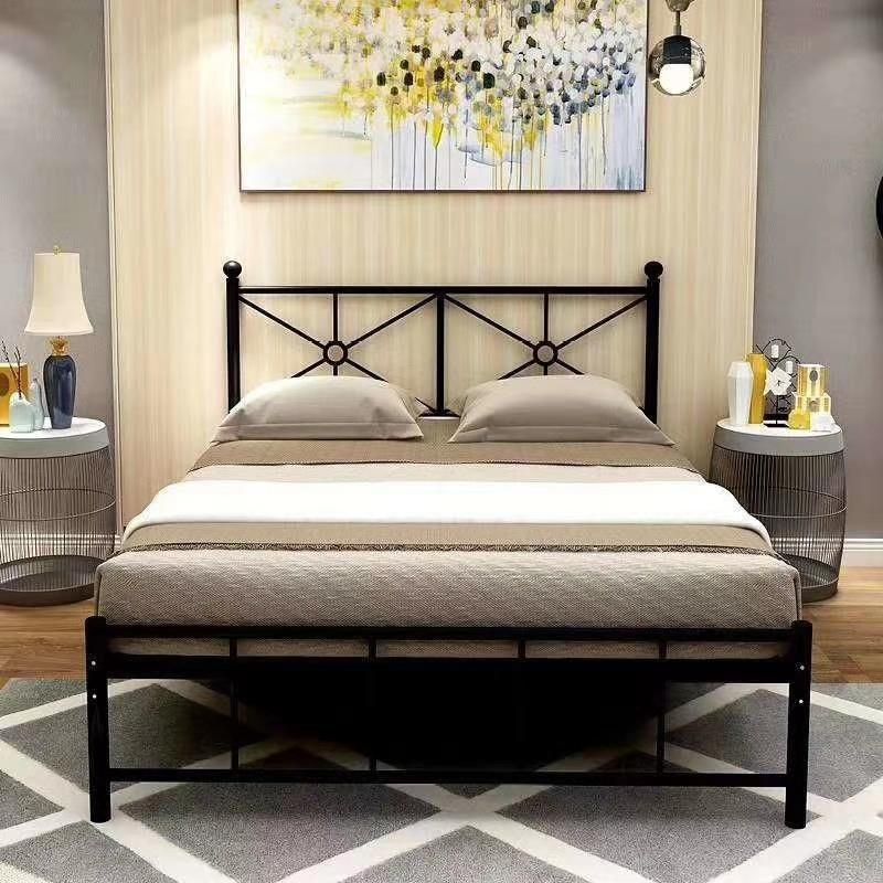 2020 Newest European-Style Metal Single Bed for Double Size