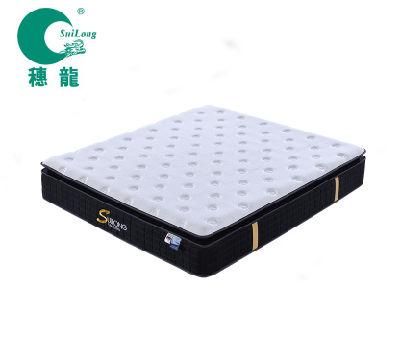 Tencel Fabric Pocket Spring Gel Memory Foam Pillow Top Design Roll Mattress Cool Feeling Massage Mattress