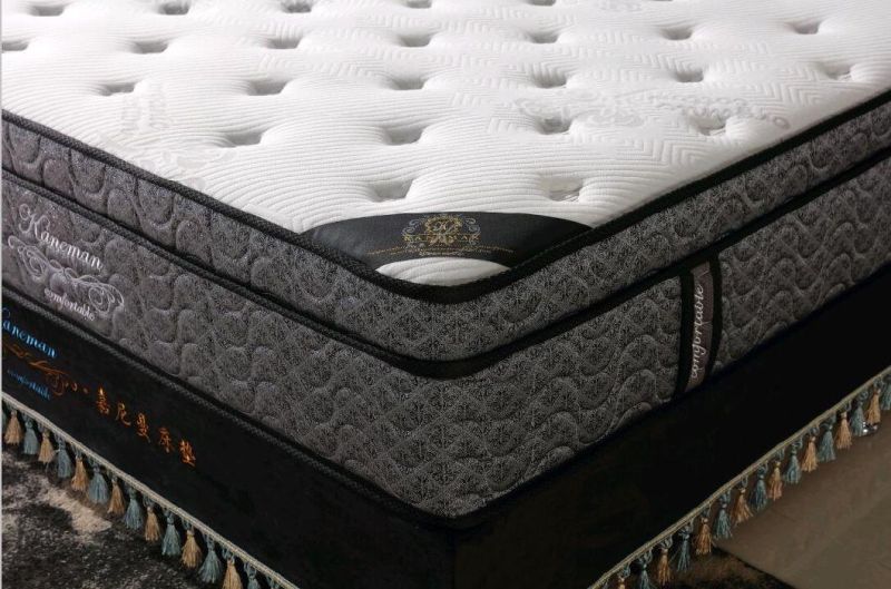 12 Inch Spring Mattress on Pallet Euro Top Continuous Spring Mattress Wholesale Cheap Price