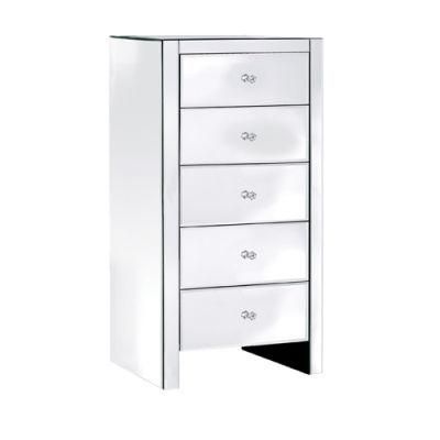 Widely Used Simple Style Excellent Workmanship White Mirrored Tallboy