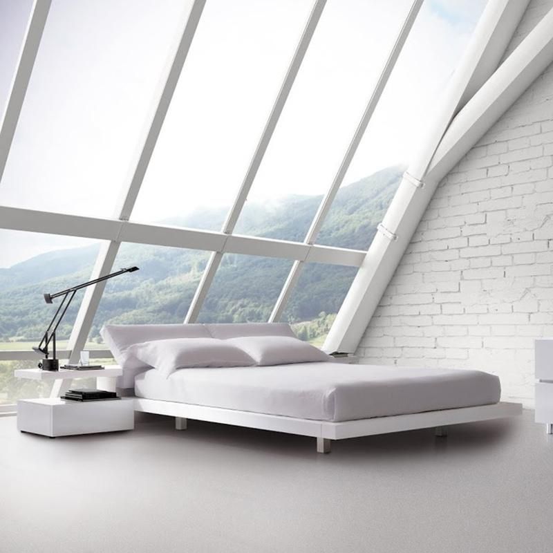 Modern Simple Furniture Design Pure White Bedroom Furniture Set