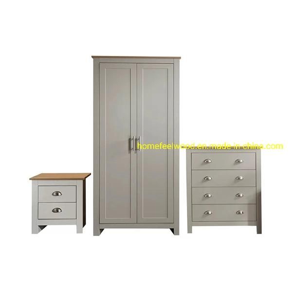 Lancaster Modern Home Bedroom Furniture Set with Fsc (HF-WF039)