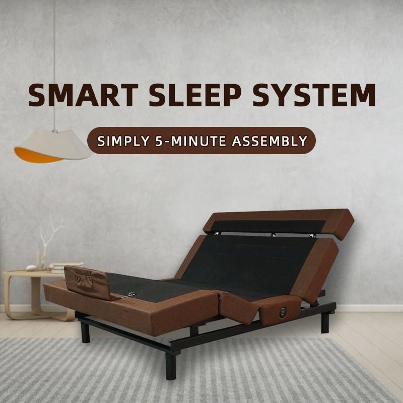Luxury Adjustalbe Bed with LED Light