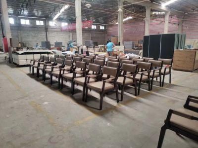 Customized Factory for Luxury Hospitality Room Modern Wyndham Hotel Lobby Furniture Sets Public Table Dining Chair 2022