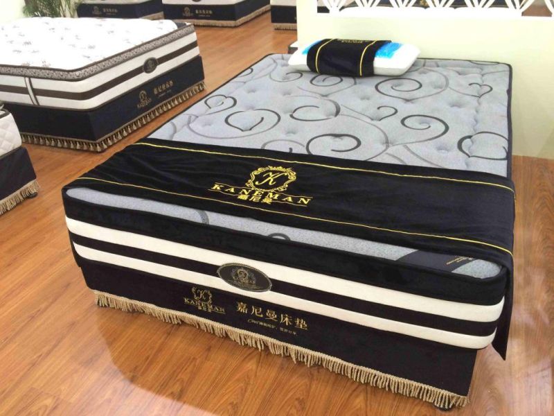 Foam Encased Visco Gel Cool Pocket Spring Mattress Vacuum Roll Compress in Carton Box