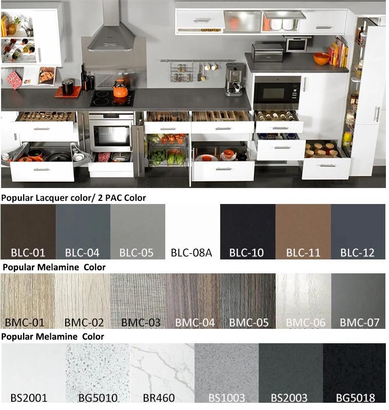 Modern Home Furniture Melamine Bedroom Wardrobe Customized Closet
