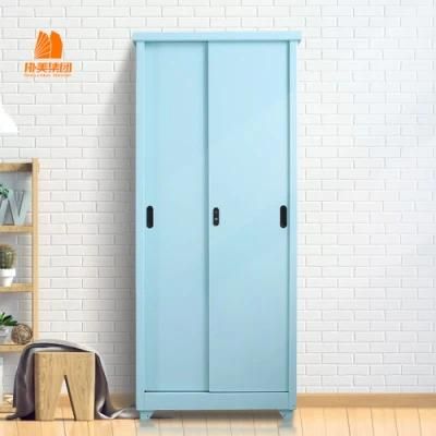 Two Sliding Door Home Furniture Home Metal Wardobe.