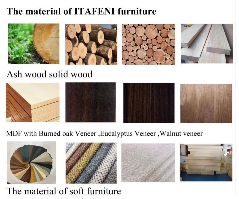 FL42 Night Stand/Eucalyptus Veneer / Steel Base Coating /Modern Furniture in Home and Hotel