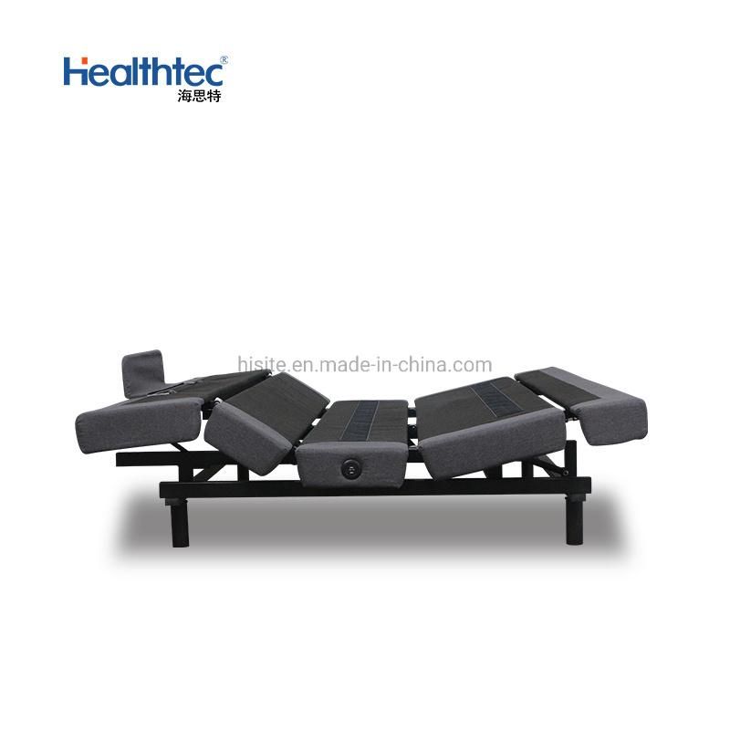 Dark Grey Healthec Luxury 5 Plates Adjustable Bed