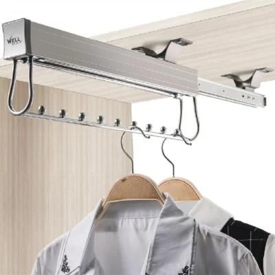 (HZL862) Aluminum and Iron Top Mounted Trousers Rack for Wardrobe