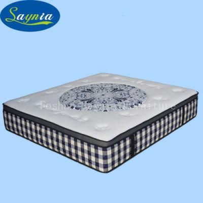 Breathable Gel Memory Foam Top Bonnel Spring Mattress for Hotel