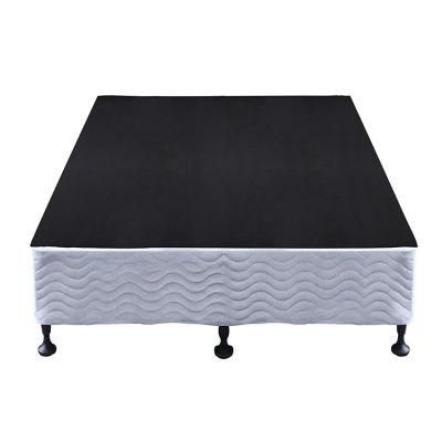 Adjustable and Removable Metal Bed Frame Bed Base Foundation Box Spring with Castors