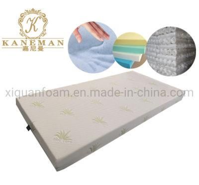 Aloe Vera High Density Foam Memory Foam Mattress Compressed Packing in Sleeve