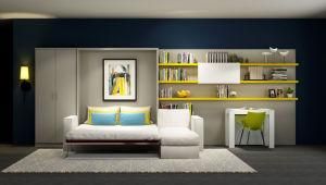 Double Sofa Wall Bed with Three Seats Sofa