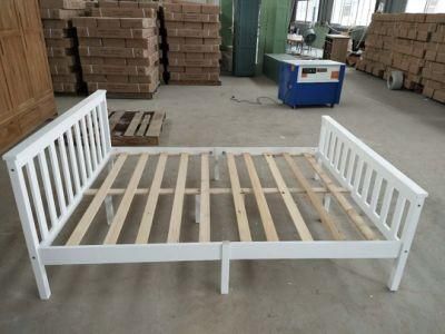 Simple White Single Bed