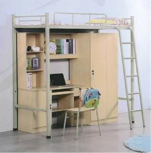 Bunk Bed with Desk and Wardrobe