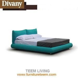 Divany Modern Bedroom Furniture Fabric Upholstered Bed Adult Sized Bed