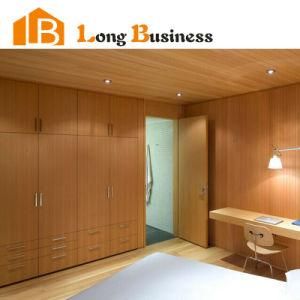 Wood Veneer Wardrobe Cabinets with Four Doors (LB-AL3038)