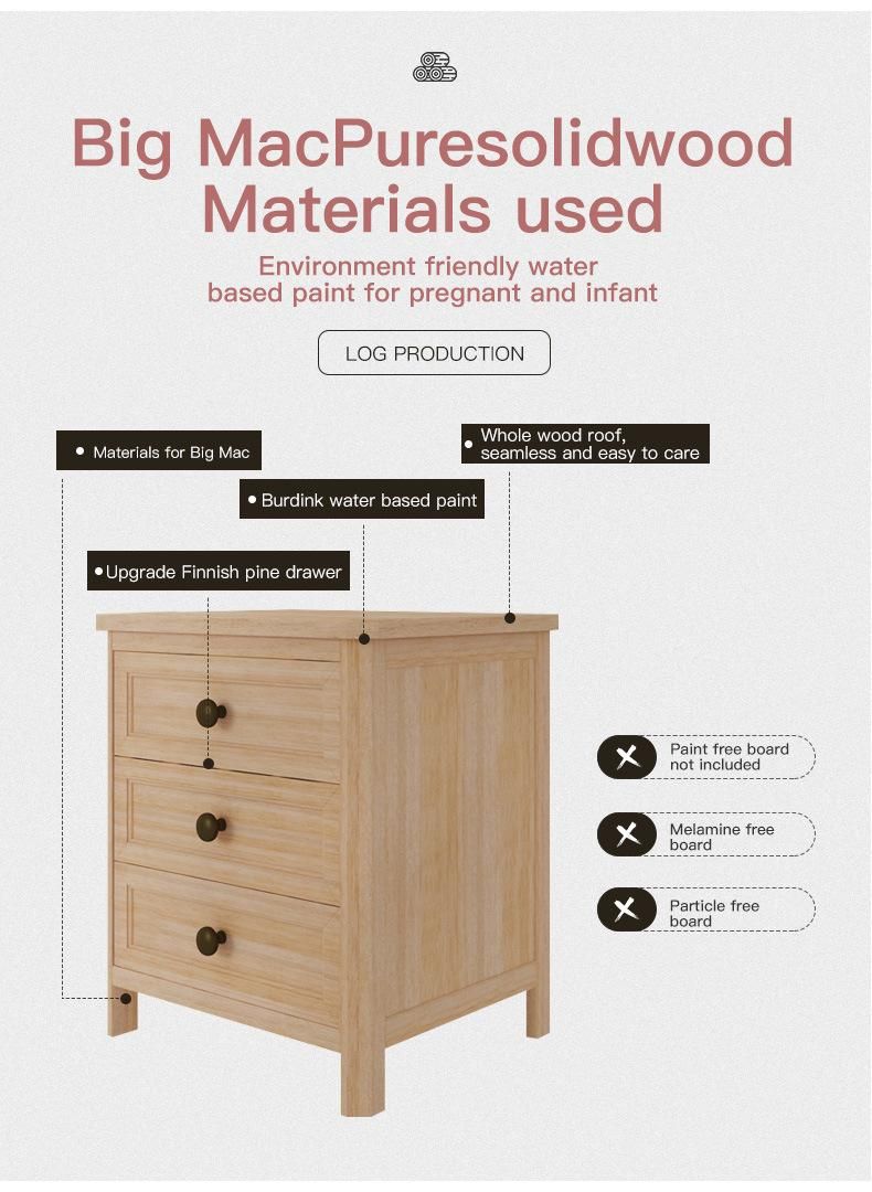 Furniture Modern Furniture Cabinet Living Room Furniture Home Furniture Bedroom Nightstand American Oak Mini Narrow Cabinet Blue All Solid Wood Bedside Table