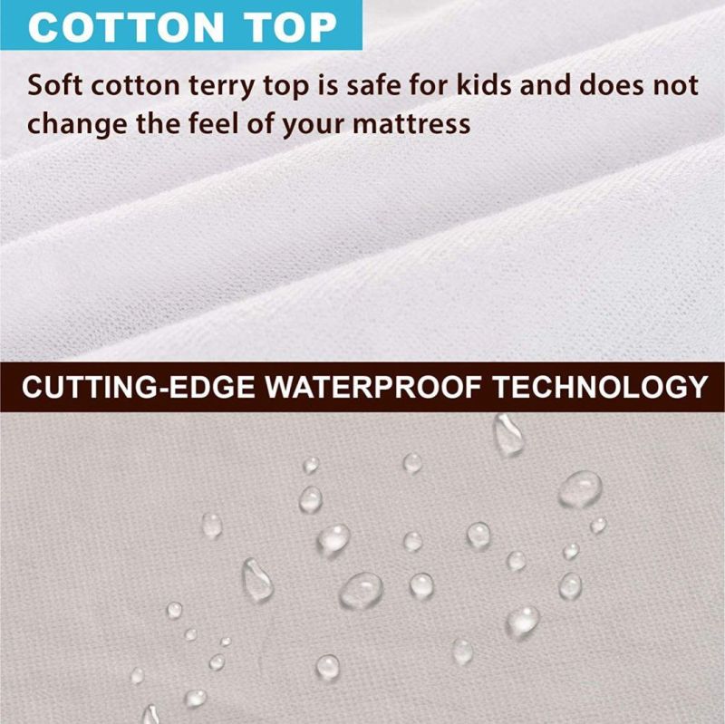Waterproof Mattress Protector Queen Size Super Soft Breathable Mattress Pad Cover