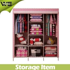 Multi-Function Non-Woven Fabric Detachable Open Wardrobe for Bedroom