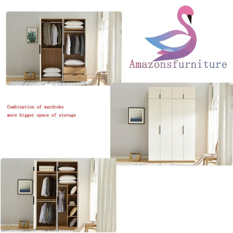 Chest Contracted 4 Doors Chest Store Content Household Whole Bedroom Sliding Door Type Big Wardrobe Furniture